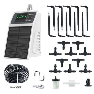  - Solar Micro Drip Irrigation System Greenhouse Automatic Watering Timer Kit