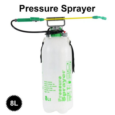  - 8L Garden Pressure Sprayer Portable Hand Pump Weed Spray Bottle
