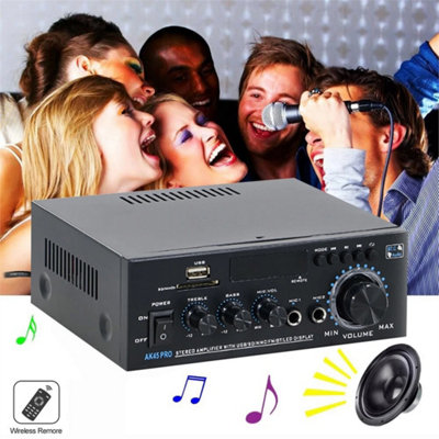 600W Bluetooth Stereo Amplifier Amp Hifi Audio Radio Car Home from B&Q