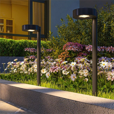 8 Pack Solar Stake Lights Ip44 Led Pathway Auto On/off from B&Q