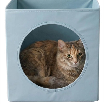 Pet Igloo Bed Soft Warm Washable Sleeping Cave from B&Q
