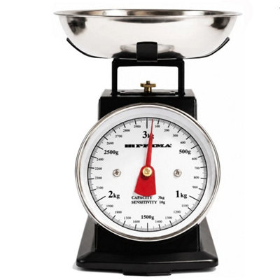  - 3Kg Retro Kitchen Scale Weighing Food Weight Measuring Bowl Mechanical Baking