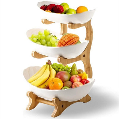 3-Tier Fruit Vegetable Basket Rack Stand Storage from B&Q