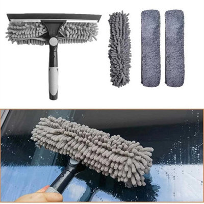 4.5M Telescopic Window Cleaner Mop Extendable Glass Squeegee from B&Q