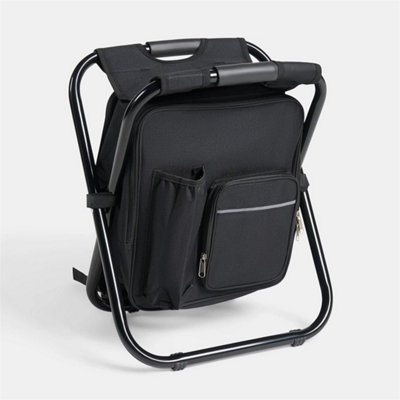 3-In-1 Folding Camping Backpack Stool Chair from B&Q