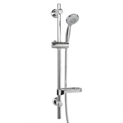Shower Riser Rail Kit Adjustable Slider With Soap Bar Holder from B&Q