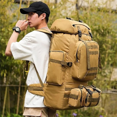 100L Large Tactical Outdoor Hiking Backpack from B&Q