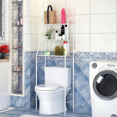  - 3 Tier Over Toilet & Laundry Storage Rack Bathroom Washing Machine Shelf Rack