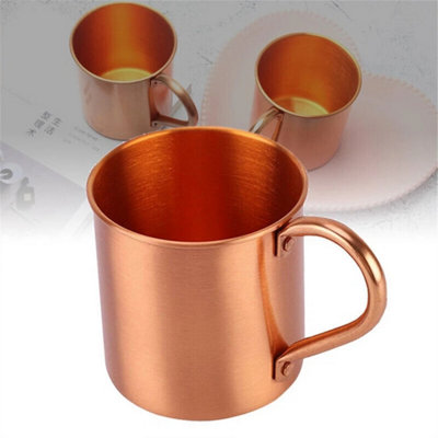 Pure Copper Mug Cup For Moscow Mule Coffee Drinking Cocktail Camping 450Ml from B&Q