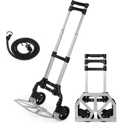  - 80Kg Heavy Duty Folding Aluminium Hand Truck Trolley On Wheels Sack Cart