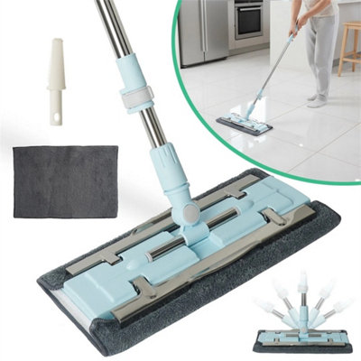  - Extra Flat Microfibre Mop Wet Dry Telescopic Floor Mop