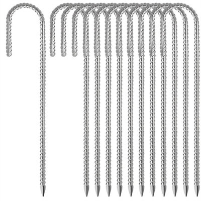 12Pcs Galvanised Ground Stakes Tent Gazebo Hooks from B&Q