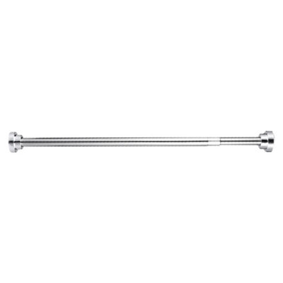 Silver S Size Telescopic Shower Curtain Rod 74-132Cm Diameter 25mm from B&Q