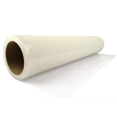 100M Self Adhesive Carpet Floor Protector Roll Dust Cover Film from B&Q