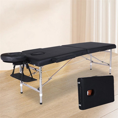 2 Section Foldable Massage Table Spa Tattoo Beauty Couch from B&Q