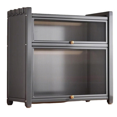 3 Tier Kitchen Storage Cabinet Larder Pantry Cupboard Microwave Stand Shelf from B&Q