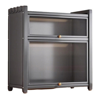 3 Tier Kitchen Storage Cabinet Larder Pantry Cupboard Microwave Stand Shelf from B&Q