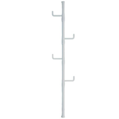 Telescopic Ceiling Corner Laundry Pole Clothes Drying Rack Coat Hat Hanger from B&Q