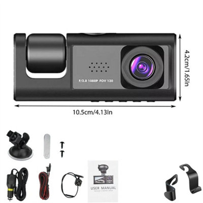  - 1080P Dual Lens Car Dash Cam With G-Sensor