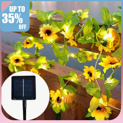  - Solar Sunflower Led Garden Fairy String Lights