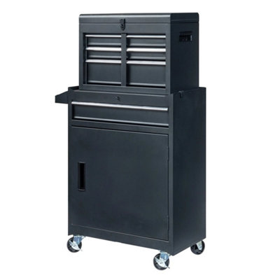  - Lockable 4-Drawer Rolling Metal Tool Chest