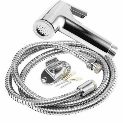  - Silver Handheld Shattaf Bidet Jet Spray Kit