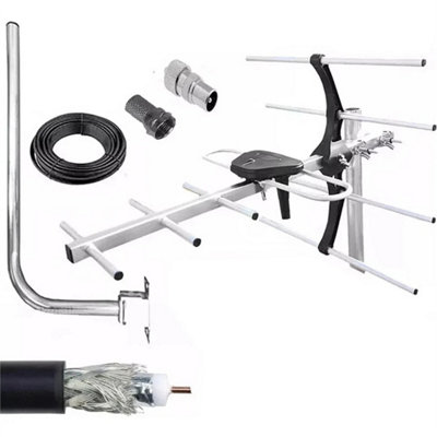  - 4G Hd Freeview Tv Aerial Indoor Outdoor Loft Kit