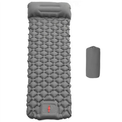 Grey Inflatable Camping Mat Self Inflating Sleeping Mattress from B&Q