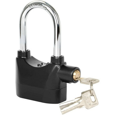 110Db Alarmed Heavy Duty Weatherproof Padlock from B&Q
