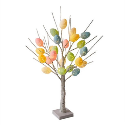  - White Light Up Artificial Tree For Easter Home Decor Battery Powered