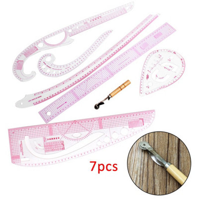 7Pcs French Tailor Tool Sew Curve Metric Ruler Measure For Dressmaking Sewing from B&Q