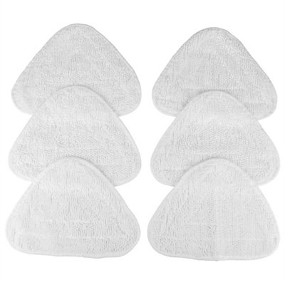 6X Steam Mop Pads For Various Models Floor Cleaners Replacement Microfibre Head from B&Q