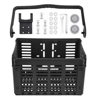 Folding Bike Front Basket Handlebar Basket Bicycle Rack Pack Basket from B&Q