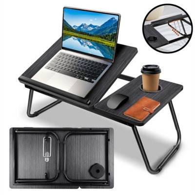 Mini Folding Laptop Table Stand Bed Tray Sofa Lap Notebook Desk from B&Q