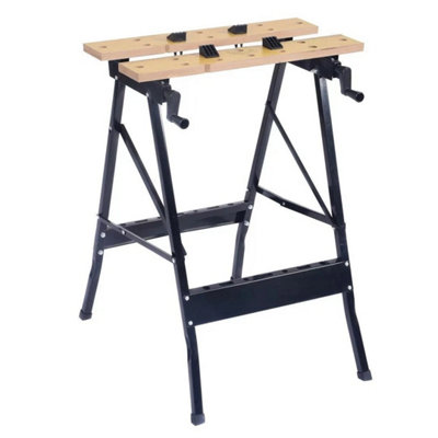  - Heavy Duty Folding Workbench W/ Vice Steel