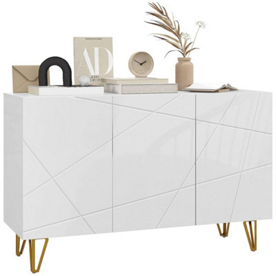 Storage CabinetSideboard With Adjustable ShelvesWhite from B&Q