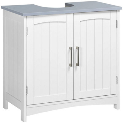 Pedestal Under Sink CabinetBathroom Storage Vanity UnitWhite from B&Q