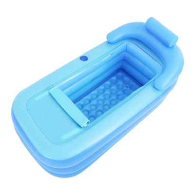 Portable Bathtub Adult Inflatable Folding Ice Bath Collapsible Travel Spa Tub from B&Q