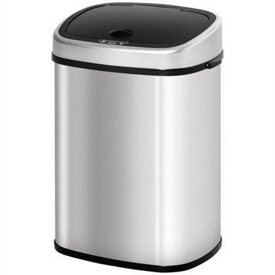 Sensor Dustbin Touchless Trash Can Automatic Stainless Steel 58L from B&Q