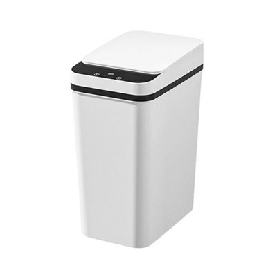 12L White Motion Sensor Trash Can Smart Automatic Waste Bin For Kitchen from B&Q