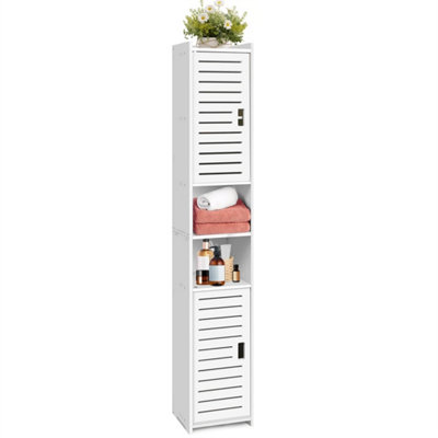 Type 1: 20X20X116Cm Narrow Tall Freestanding Bathroom Storage Cabinet from B&Q