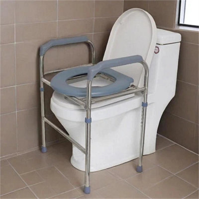 Raised Toilet Seat With Handles For Elderly from B&Q