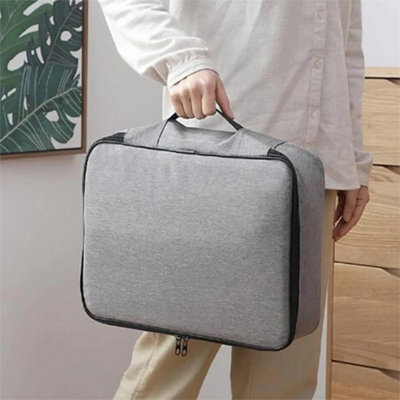 Grey Fireproof Document Bag Box With Lock File Storage from B&Q
