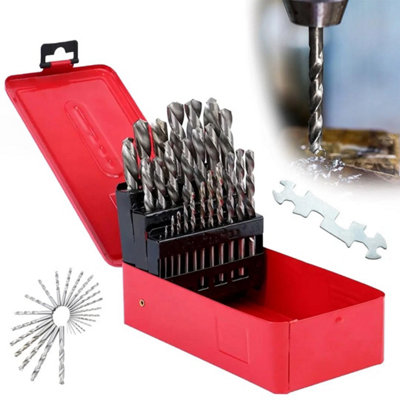 25Pcs 1-13mm  Cobalt Metric Drill Bit Set For Metal from B&Q