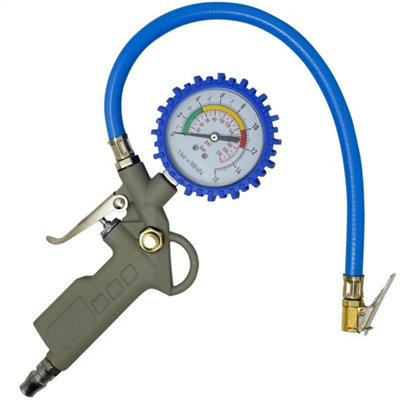  - Tyre Inflator Pressure Gauge Gun For Air Compressor
