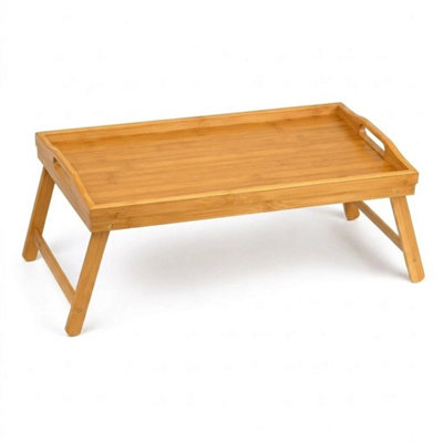  - Wooden Foldable Bed Tray Table Laptop Breakfast Serving Tray With Handles