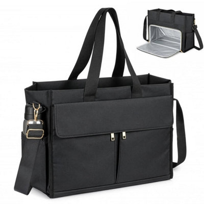  - Bento Box For Adults Lunch Box Set With Insulated Lunch Bag Utensils Leakproof Black