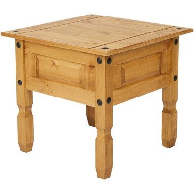 Solid Wood Pine Wooden Lamp Table Side End Stand Coffee Living from B&Q