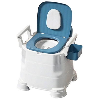 Adult Folding Bedside Commode With Detachable Armrests from B&Q