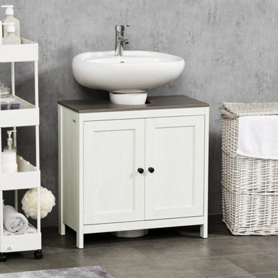  - Freestanding Under Sink Bathroom Cabinet With Adjustable Shelf